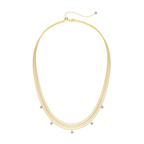 925 Sterling Silver 18K Gold Plated Necklace