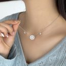 925 Sterling Silver 18K Gold Plated Cubic Zirconia Necklace