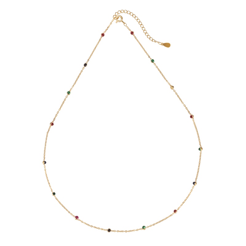 925 Sterling Silver 18K Gold Plated Necklace