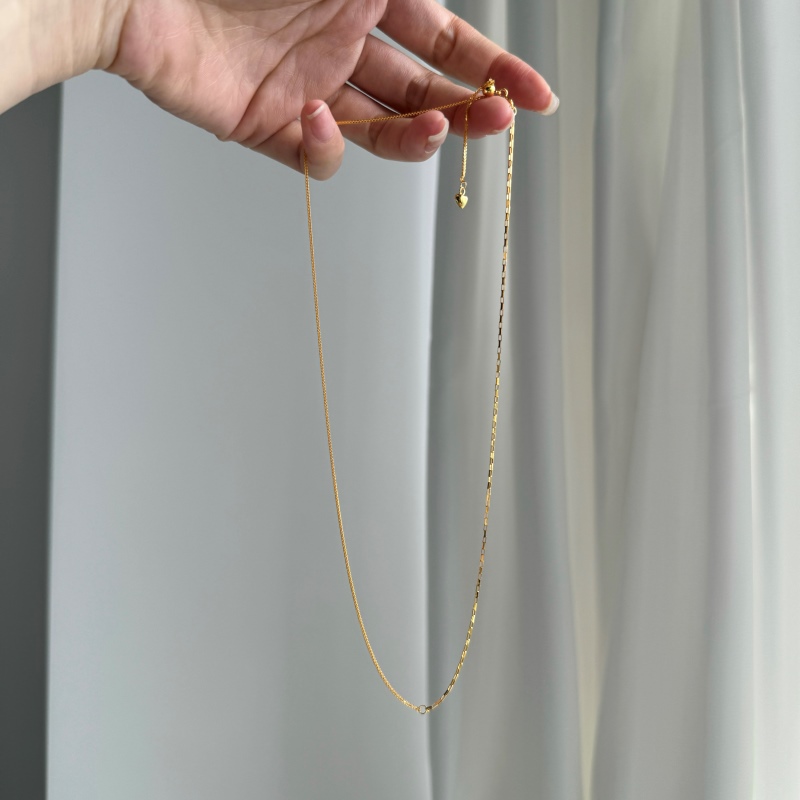 925 Sterling Silver 18K Gold Plated Necklace