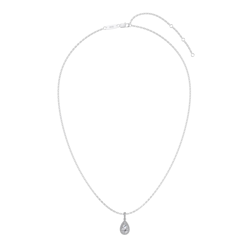 925 Sterling Silver Cubic Zirconia Necklace