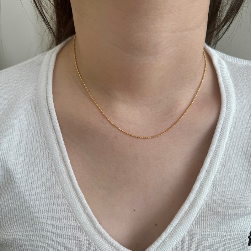 925 Sterling Silver 18K Plated Necklace