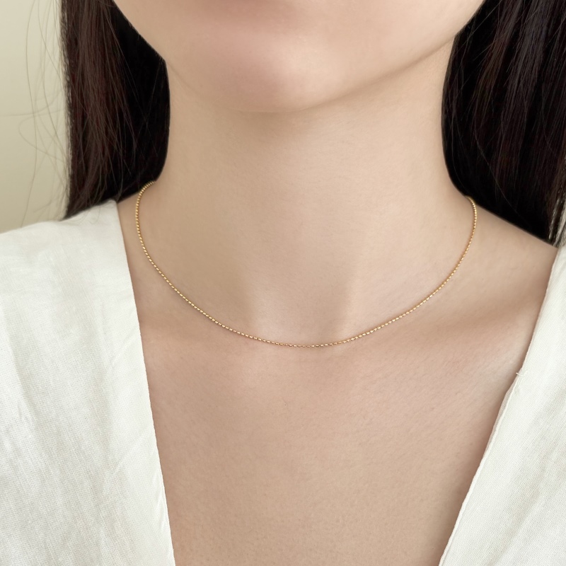 925 Sterling Silver 18K Plated Necklace - Image 2
