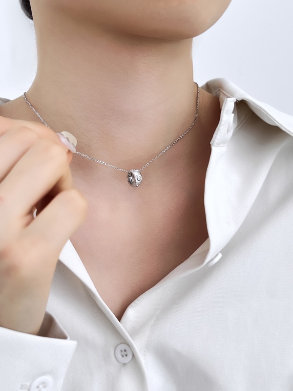 925 Sterling Silver Cubic Zirconia Necklace - Image 4
