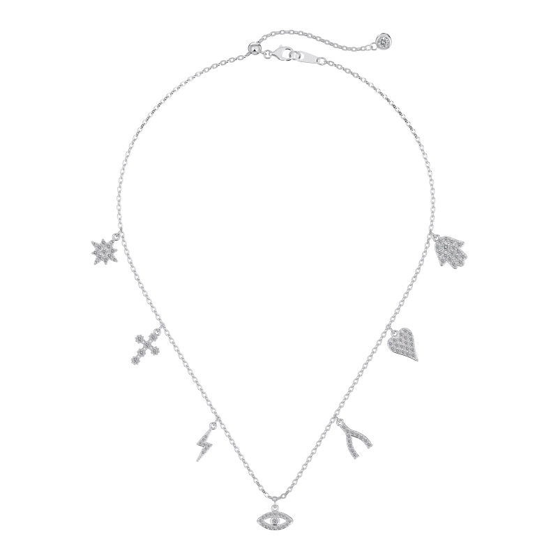 925 Sterling Silver Cubic Zirconia Necklace