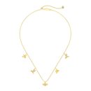 925 Sterling Silver 18K Gold Plated Cubic Zirconia Necklace