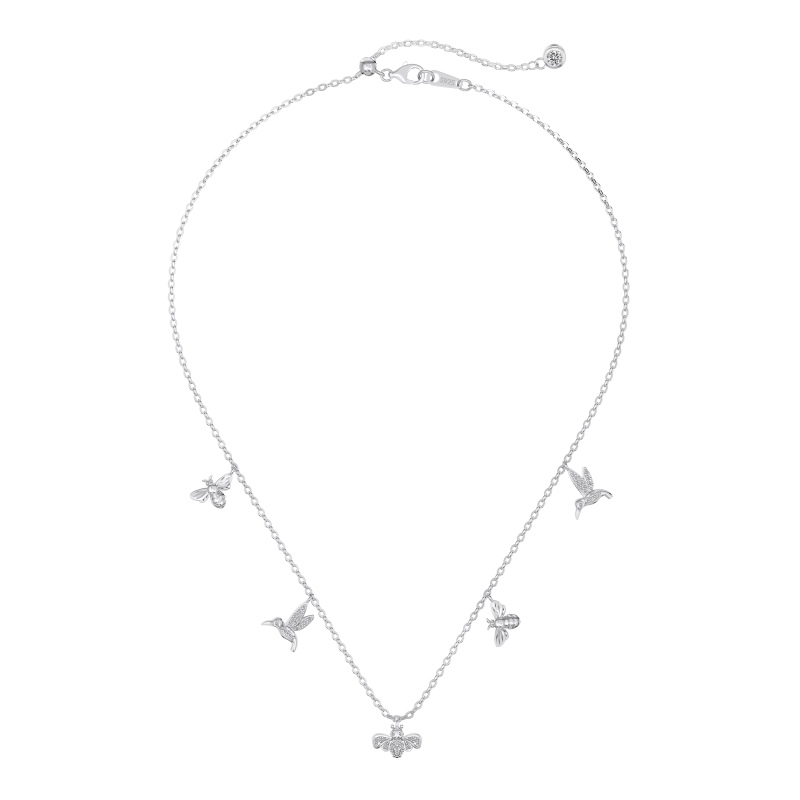 925 Sterling Silver Cubic Zirconia Necklace