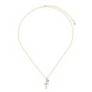 925 Sterling Silver 18K Gold Plated Cubic Zirconia Necklace