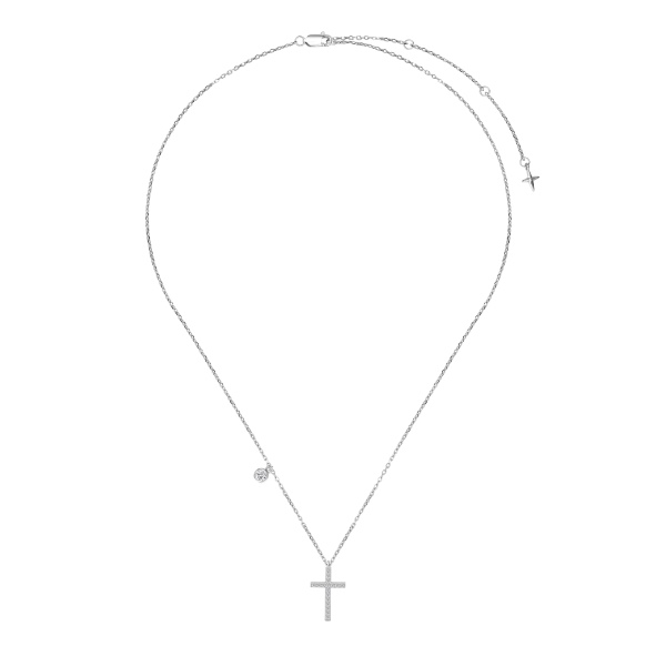 925 Sterling Silver Cubic Zirconia Necklace - Image 4