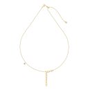 925 Sterling Silver 18K Gold Plated Cubic Zirconia Necklace