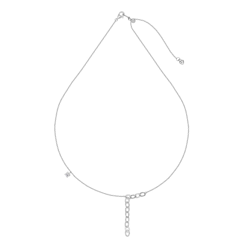925 Sterling Silver Cubic Zirconia Necklace