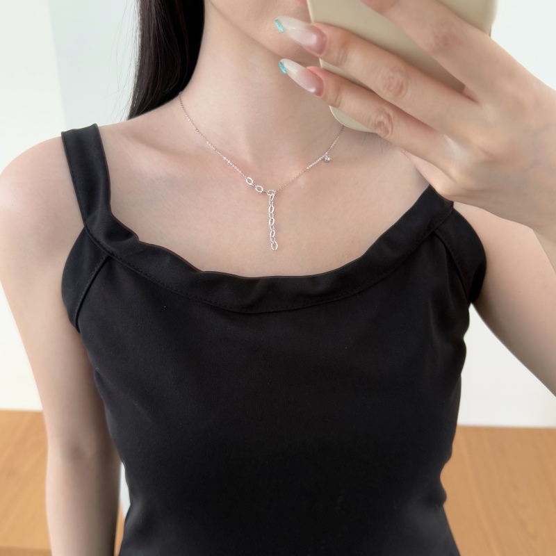 925 Sterling Silver Cubic Zirconia Necklace - Image 2