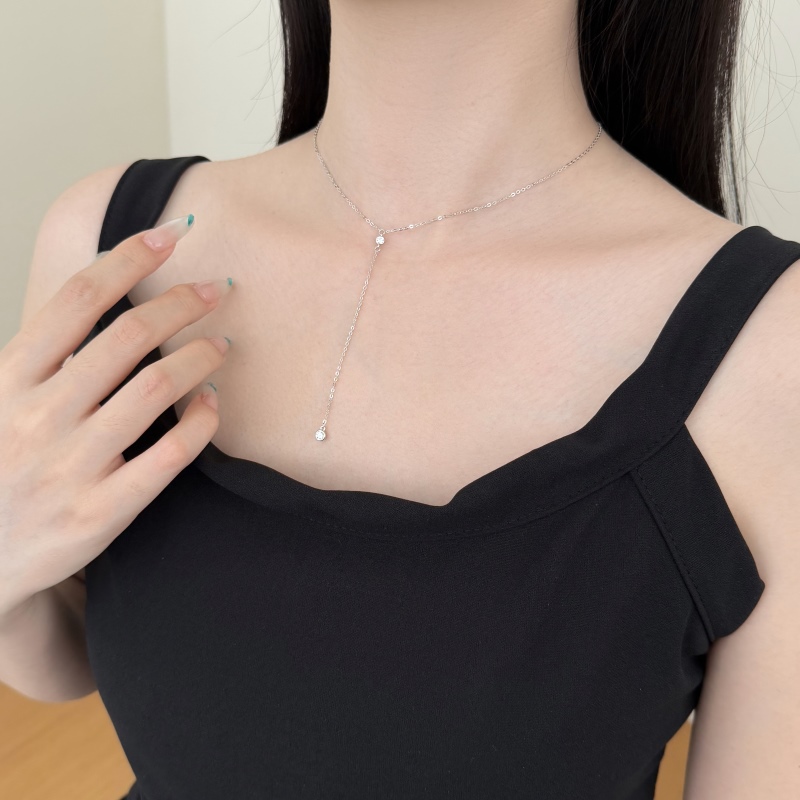 925 Sterling Silver Cubic Zirconia Necklace - Image 3