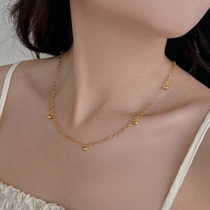 925 Sterling Silver 18K Gold Plated Necklace - Image 2