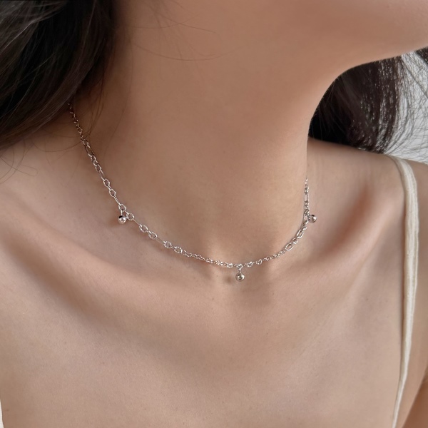 925 Sterling Silver 18K Gold Plated Necklace - Image 5