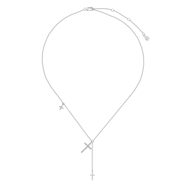 925 Sterling Silver Cubic Zirconia Necklace - Image 5