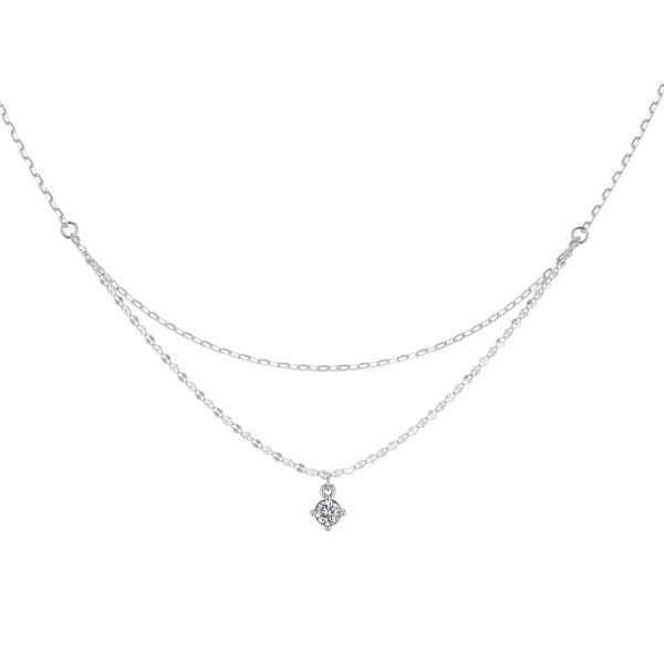 925 Sterling Silver Cubic Zirconia Necklace