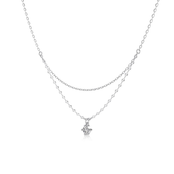 925 Sterling Silver Cubic Zirconia Necklace - Image 5