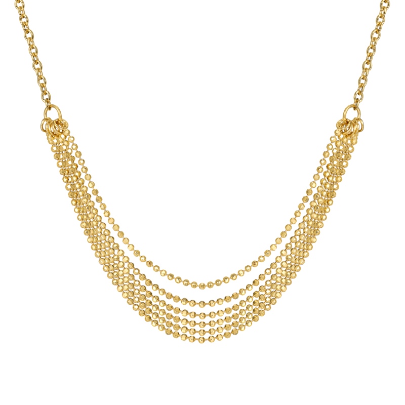925 Sterling Silver 18K Gold Plated Necklace
