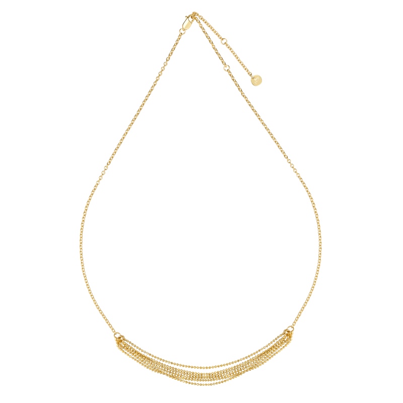 925 Sterling Silver 18K Gold Plated Necklace - Image 2