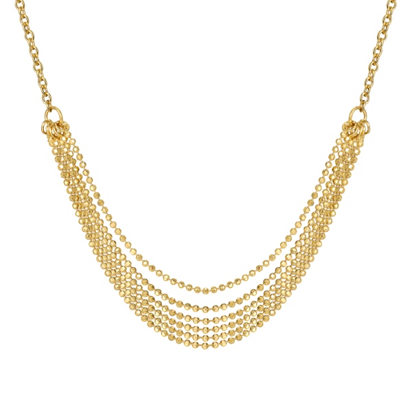 925 Sterling Silver 18K Gold Plated Necklace - Image 4