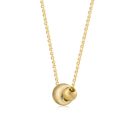 925 Sterling Silver 14K Cubic Zirconia Necklace