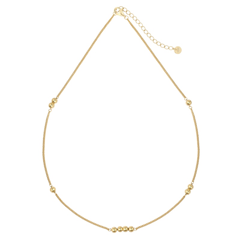 925 Sterling Silver 18K Gold Plated Necklace