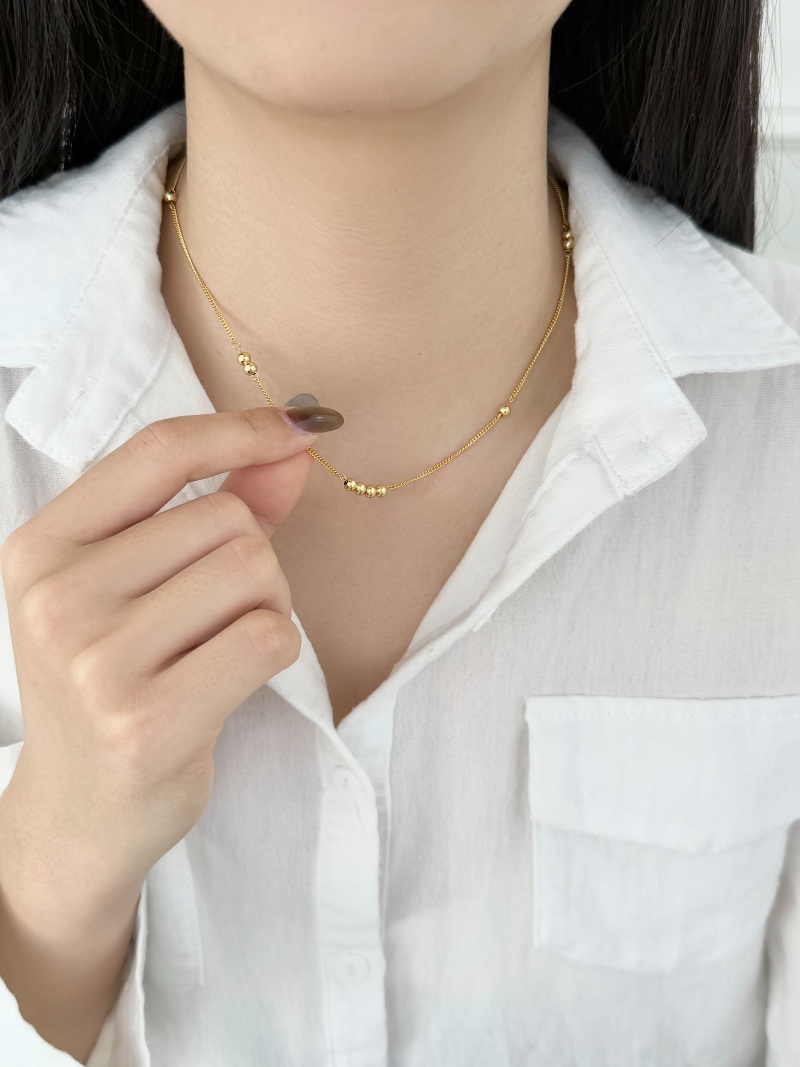 925 Sterling Silver 18K Gold Plated Necklace - Image 3