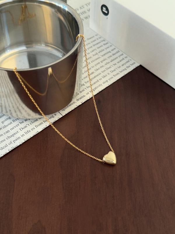 925 Sterling Silver 18K Gold Plated Necklace - Image 5