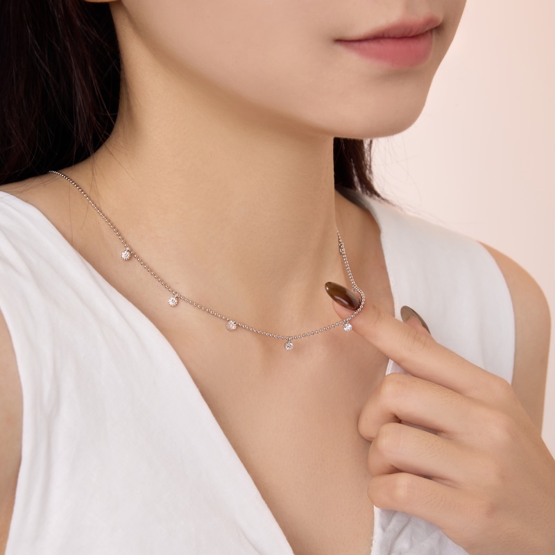 925 Sterling Silver Cubic Zirconia Necklace - Image 3