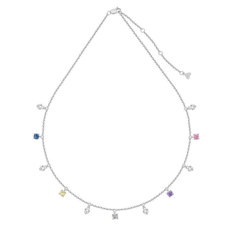 925 Sterling Silver Cubic Zirconia Necklace - Image 3