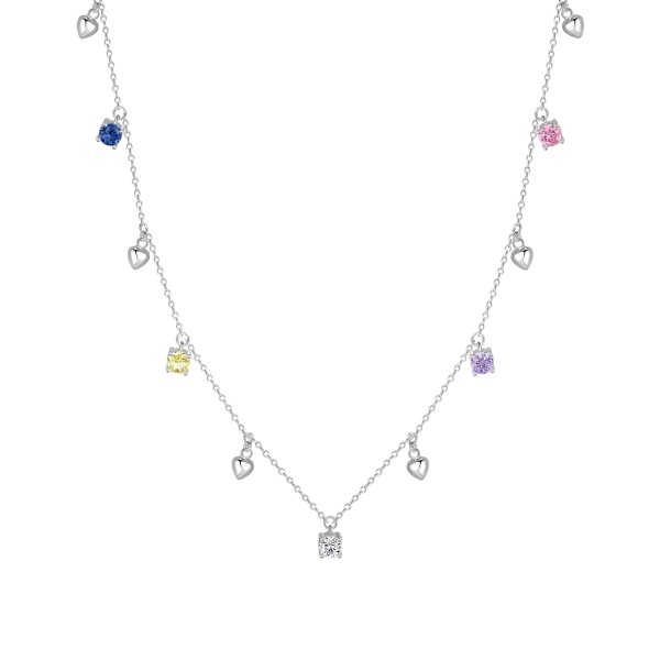 925 Sterling Silver Cubic Zirconia Necklace - Image 4