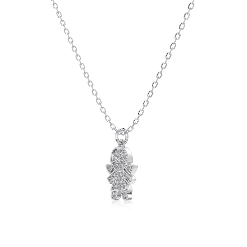 925 Sterling Silver Cubic Zirconia Necklace - Image 3