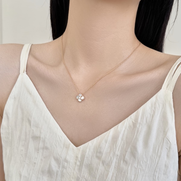 925 Sterling Silver Cubic Zirconia Necklace - Image 5