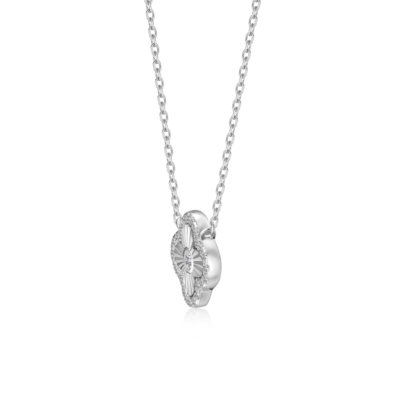 925 Sterling Silver Cubic Zirconia Necklace - Image 3