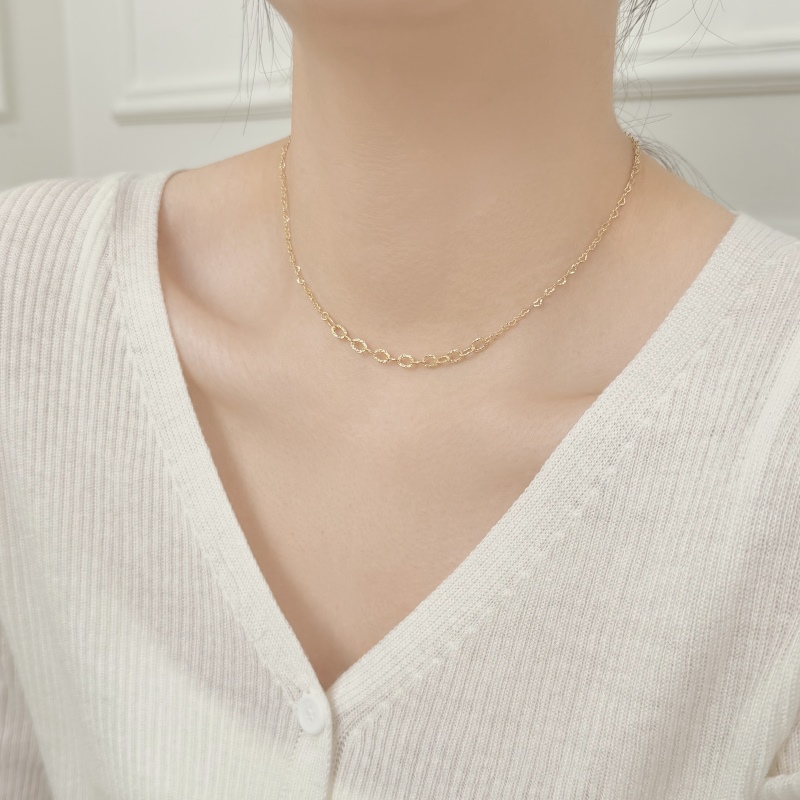 925 Sterling Silver 14K Plated Necklace - Image 3