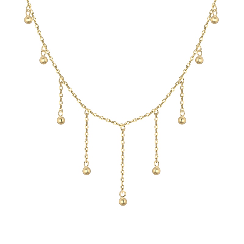 925 Sterling Silver 14K Plated Necklace