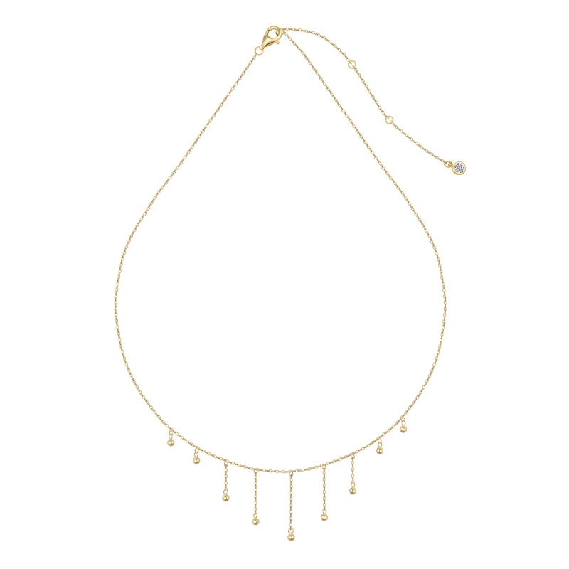 925 Sterling Silver 14K Plated Necklace - Image 2