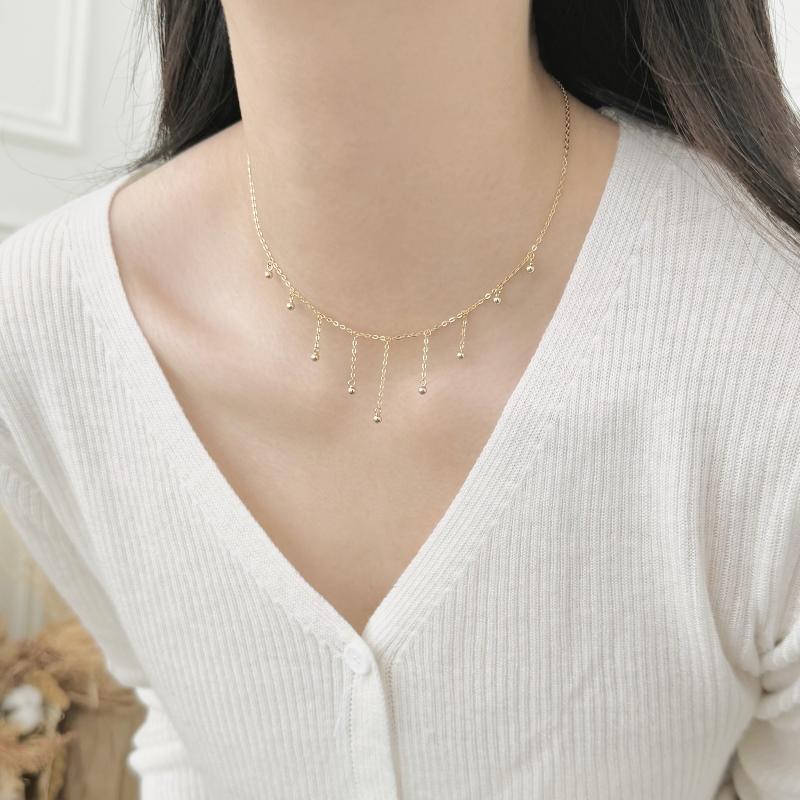 925 Sterling Silver 14K Plated Necklace - Image 3