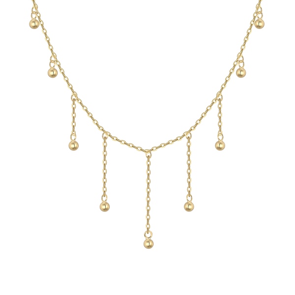 925 Sterling Silver 14K Plated Necklace - Image 4