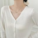 925 Sterling Silver 14K Plated Cat Eye Necklace
