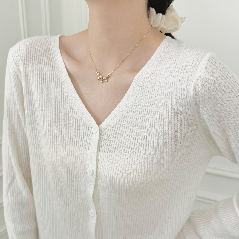 925 Sterling Silver 14K Plated Cat Eye Necklace