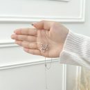925 Sterling Silver Simple Fashion Cat Eye Necklace