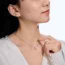 925 Sterling Silver Cubic Zirconia Heart Necklace