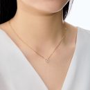 925 Sterling Silver 18K Gold Plated Cubic Zirconia Necklace