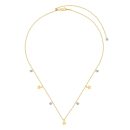 925 Sterling Silver 18K Gold Plated Cubic Zirconia Necklace