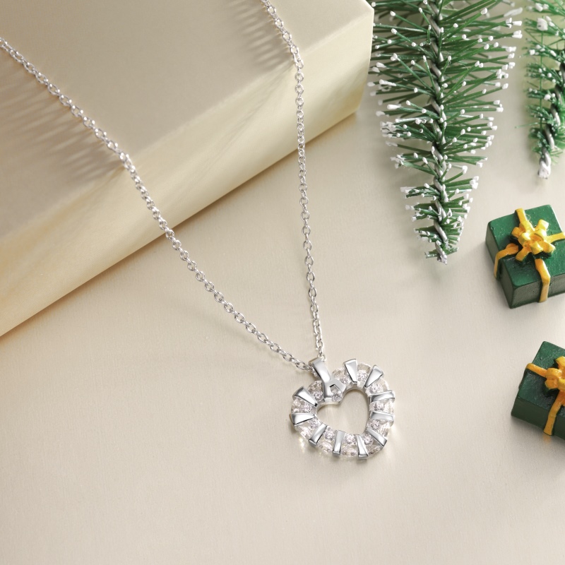925 Sterling Silver Cubic Zirconia Necklace