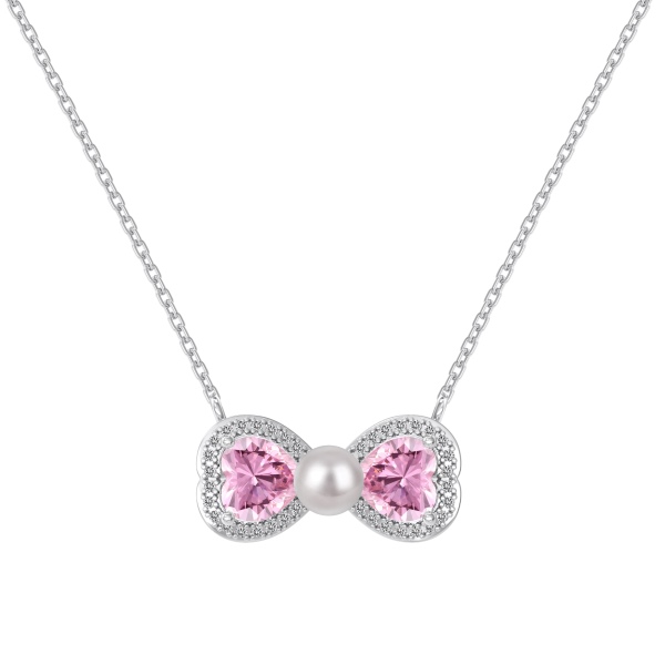 925 Sterling Silver Cubic Zirconia Heart Necklace - Image 4