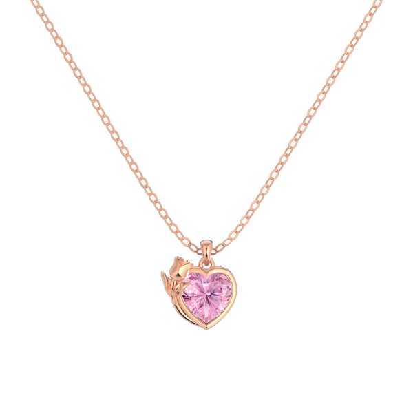 925 Sterling Silver Cubic Zirconia Heart Necklace - Image 5