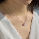 925 Sterling Silver Cubic Zirconia Oval Cut Necklace